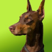 Low Poly Doberman